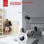 Victure Home Camera, 1080P Wireless Security Wi-Fi Camera Indoor, Sound Detection, Motion Tracking, Motion Detection, Two-Way Audio, Night Vision, Cloud Storage, SD Card Storage, Pan/Tilt