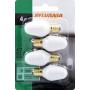LEDVANCE 621031 13553 Sylvania Incandescent Lamp, 4 W, 120 V, C7, Candelabra Screw E12, 3000 Hr, 4 Piece LEDVANCE 621031 13553 Sylvania Incandescent Lamp, 4 W, 120 V, C7, Candelabra Screw E12, 3000 Hr, 4 Piece
