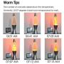 Lava Lamp Bulb 25 Watt, 6 Packs The Lava Original Replacement Bulb for 14.5-Inch/20-Ounce Lava Lamp, E17 Base 120 Volt Lava Lamp Replacement Bulbs, S11 Bulb - Dimmable - High Temp Resist - Warm White