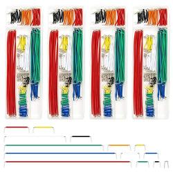 REXQualis 840 Pieces Breadboard Jumper Wire Kit with 14 Lengths Assorted Jumper Wire for Breadboard Prototyping Solder Circuits