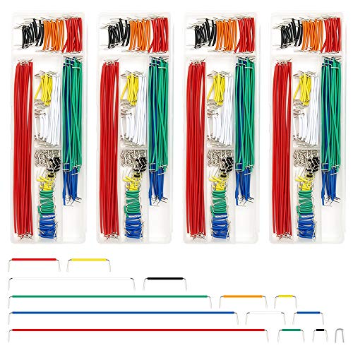 REXQualis 840 Pieces Breadboard Jumper Wire Kit with 14 Lengths Assorted Jumper Wire for Breadboard Prototyping Solder Circuits