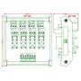Electronics-Salon DIN Rail Mount 4 DPDT Signal Relay Interface Module, DC 12V Version.