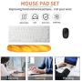 Soft Toast Bread Baguette Shape Anti-Skid Keyboard Wrist Rest Support for Office,Computer,Laptop& Mac,Slow Bounces Back Foam for Easy Typing & Pain Relief