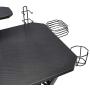 Amazon Basics Gaming Computer Desk with Storage for Controller, Headphone & Speaker - Black