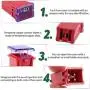 10 Pc Automotive TALL/STANDARD PROFILE JCASE Fuse 25 Amp Fuse Kit for Ford, Chevy/GM, Nissan, and Toyota Pickup Trucks, Cars and SUVs