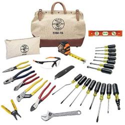 Klein Tools 80028 Electrician Hand Tools Set - 28 Piece, Pliers, Screwdrivers, Nut Drivers, Wrenches, More