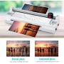 Goplus Laminator Machine, A4 Thermal Laminating Machine with 25 Pouches, Paper Trimmer, Corner Rounder, 9 Inches Personal Laminator for Home School Office, Small Hot Cold Lamination Machine