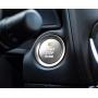 iJDMTOY 2pc Set Silver Aluminum Keyless Engine Push Start Button & Surrounding Decoration Ring Compatible With Mazda 3 6 CX-3 CX-5 CX-9 MX-5 w/Push Start Engine Feature