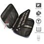 BAGSMART Electronic Organizer Double-Layer Travel Cable Organizer Electronics Accessories Cases for Cables, iPhone, Kindle, USB, Blue