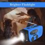 Upgraded Version RunningSnail Emergency Hand Crank Self Powered AM/FM NOAA Solar Weather Radio with LED Flashlight, Emergency Power Bank for iPhone/Smartphone (088B)