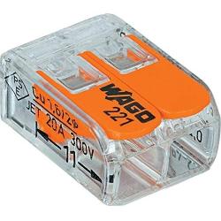 Wago 221-412 LEVER-NUTS 2 Conductor Compact Connectors 10 PK