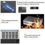 Mini Wifi Projector with Bluetooth 2800lumen LCD LED Android Projectors Portable HDMI USB VGA Audio for Home Theater Cinema Outdoor Movie Game Console,Airplay Miracast Wireless Cast iPad iPhone Tablet