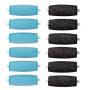 12PCs Pedi Refill Rollers -Compatible with Amope pedi perfect footfile (6Extra 6Regular(blue))
