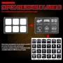 6 Gang Switch Panel, OFFROADTOWN Electronic Relay System with Circuit Control Box Waterproof Fuse Relay Box Wiring Harness Label Stickers for Car Truck Marine Boat ATV UTV