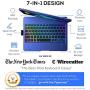iPad Keyboard Case for 10.2-inch iPad 8th Generation (2020), 7th Gen, Air 3, Pro 10.5 in 11 Colors - 10 Color Backlight, 7 Modes, 360° Rotatable, Slim Protective Cover, Apple Pencil Holder (Navy Blue)