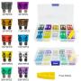 50pcs Car Blade Standard Fuses Set - 2A 3A 5A 7.5A 10A 15A 20A 25A 30A 35A- AMP Automotive-Blade-Fuse Assorted Set +Puller ATC/ATO for Car Truck SUV RV Boat (Pack of 51)