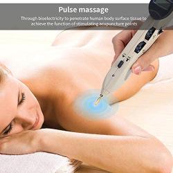 Digital Electronic Acupuncture Massage Pen, Health Care Pain Relief Pointer for Back Neck Body with 3 Tip Head
