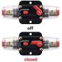 ANJOSHI Circuit Breaker 20A 20-300amp Reset Fuse Holder Inline Fuse for Car Audio and Amps Overload Protection 12V-24V DC Replace Fuses