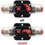 ANJOSHI Circuit Breaker 20A 20-300amp Reset Fuse Holder Inline Fuse for Car Audio and Amps Overload Protection 12V-24V DC Replace Fuses