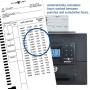 Pyramid Time Systems, Pyramid 5000HD Heavy Duty Steel Auto Totaling Time Clock, includes 25 time cards, ribbon, 2 security keys and user guide, Made in the USA, Black