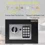 JUGREAT Safe Box with Induction Light,Electronic Digital Securit Safe Steel Construction Hidden with Lock，Wall or Cabinet Anchoring Design for Home Office Hotel BusinessGun Passport Cash (Pure Black)