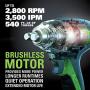 Greenworks 24V Brushless 1/2 inch Impact Wrench, Tool Only IW24L00