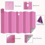 HUILI Windshield Shade, Foldable Car Sun Shade for Windshield 59x31.5 inch (150x80 cm) UV Blocking, Car Window Shade for Pickups, Trucks, SUVs, Shiny Pink