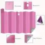 HUILI Windshield Shade, Foldable Car Sun Shade for Windshield 59x31.5 inch (150x80 cm) UV Blocking, Car Window Shade for Pickups, Trucks, SUVs, Shiny Pink