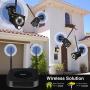 [2 Way Audio] Tonton 1080P Full HD Security Camera System Wireless,8CH NVR Recorder with 1TB HDD and 6PCS 2MP Outdoor Indoor Bullet Cameras with PIR Sensor,Plug and Play,Easy Installation(Black)