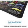 Mouse Pad with Stitched Edge, Computer Mouse Pad with Non-Slip Rubber Base, Mouse Pads for Computers Laptop Mouse 9.6x7.9x0.1 inch, 2021 (Calendar Black)