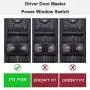 Driver Side Master Power Window Switch 4602535AC Compatible for 2008 2009 Chrysler Town & Country Dodge Grand Caravan 4602535AG 4602535AF 4602535AD- No Auto (3 PINs + 0 PINs) PINS Checked Needed