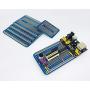ElectroCookie Solderable Breadboard PCB Board for Electronics Projects Compatible for DIY Arduino Soldering Projects, Gold-Plated (5 Pack + 1 Mini Board, Blue)