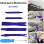 GLISTON 7pcs Trim Removal Tool, Trim Panel Tools – Door Panel Removal/Trim Tool for Car Dash Radio Audio Installer with Instruction Manual