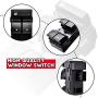 Glass Lift Switch Fit for GMC Acadia 2007-2016 Power Window Switch Driver Side Replaces OE:20945224, D1961F