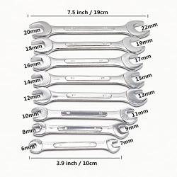 JENLEY 8 pc Mini Wrench Set Open End MM