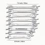 JENLEY 8 pc Mini Wrench Set Open End MM