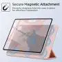 ESR Rebound Magnetic Smart Case for iPad Pro 12.9'' 2020/2018, Convenient Magnetic Attachment [Supports Pencil Pairing & Charging] Smart Case Cover, Auto Sleep/Wake Trifold Stand Case - Rose Gold