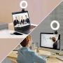 6inch Ring Light Video Conference Lighting Kit Dimmable Led Ring Lights Clip on Laptop Monitor Zoom Lighting for Computer MacBook Lamp for Remote Working/Self Broadcasting/Live Streaming/Learning