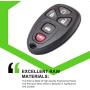SCITOO Replacement for 2X5 Button Key Fob Keyless Entry Remote Fob Case for 04-16 Buick LaCrosse Chevrolet Malibu Pontiac G6 Series KOBGT04A