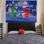 PJ Masks Party Supplies Photography Backdrop 7X5ft Cartoon Super City Hero Background Boys Birthday Cake Table Decoration Baby Shower Banner Photo Booth Props