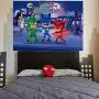 PJ Masks Party Supplies Photography Backdrop 7X5ft Cartoon Super City Hero Background Boys Birthday Cake Table Decoration Baby Shower Banner Photo Booth Props