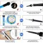Vastar Soldering Iron Kit, Full Set 60W 110V Soldering Welding Iron Kit - Adjustable Temperature with Digital Multimeter, 5pcs Soldering Iron Tips, Desoldering Pump, Stand, Anti-static Tweezers