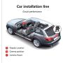 HD Car Rear Camera Car Backup Camera with Super Night Vision IP67 Waterproof Seismic Rearview Camera Wide Angle View for Car RV Caravan Trailer Tow Truck of Rear View Camera Fit (Eight Lights)