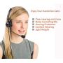 Beebang 2.5mm Cordless Phone Headset, Telephone Headset with Noise Canceling Mic Work for AT&T Panasonic Cisco Grandstream Polycom Vtech Uniden and Wireless Dect Phones