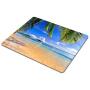 Smooffly Gaming Mouse Pad Shore Palms Tropical Beach Mouse Mat Design Natural Eco Rubber Durable Computer Desk Stationery Accessories Mouse Pads for Gift Support Wired Wireless or Bluetooth Mouse