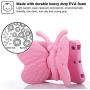Simicoo iPad Mini 4 3 2 3D Cute Butterfly Case for Kids Light Weight EVA Stand Shockproof Rugged Heavy Duty Kids Friendly Tablet Case for iPad Mini 4 3 2 (Pink)