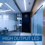 Hyperikon 4 Foot LED Tube, T8 T10 T12 40 Watt Replacement (18W), Single End Ballast Bypass, Frosted Lens, UL, Bright White, 24 Pack