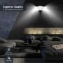 LED Hardwire Emergency Light with Adjustable Heads, Backup Battery (10 Pack)