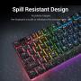 Redragon K552 Mechanical Gaming Keyboard 60% Compact 87 Key Kumara Wired Cherry MX Blue Switches Equivalent for Windows PC Gamers (RGB Backlit Black)