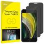 JETech Privacy Screen Protector for iPhone SE 2nd Generation, iPhone 8 and iPhone 7, Anti-Spy Tempered Glass Film, 2-Pack